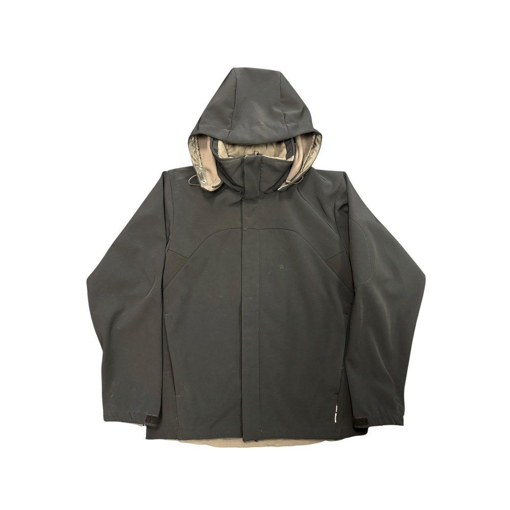 Salomon Softshell Jacket Mens Large Black Excellent Clima Pro Smart Skin Hooded